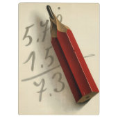 Wiskunde Vergelijking met Rood Potlood,  Business Klembord (Achterkant)