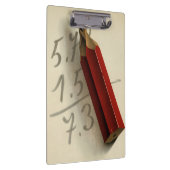 Wiskunde Vergelijking met Rood Potlood,  Business Klembord (Rechts)