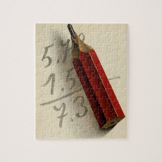 Wiskunde Vergelijking met Rood Potlood,  Business Legpuzzel (Verticaal)