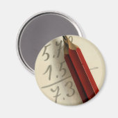 Wiskunde Vergelijking met Rood Potlood,  Business Magneet (Voorkant / Achterkant)