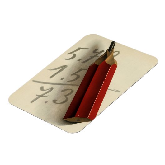 Wiskunde Vergelijking met Rood Potlood,  Business Magneet (Linkerzijde)