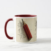 Wiskunde Vergelijking met Rood Potlood,  Business Mok (Links)