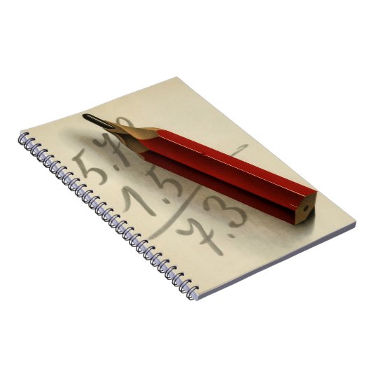 Wiskunde Vergelijking met Rood Potlood,  Business Notitieboek (Rechterzijde)