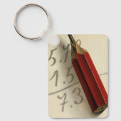 Wiskunde Vergelijking met Rood Potlood,  Business Sleutelhanger (Voorkant)