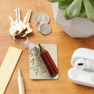 Wiskunde Vergelijking met Rood Potlood, Business Sleutelhanger