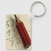 Wiskunde Vergelijking met Rood Potlood,  Business Sleutelhanger (Achterkant)