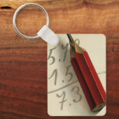 Wiskunde Vergelijking met Rood Potlood,  Business Sleutelhanger (Voorkant)