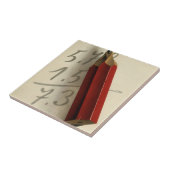 Wiskunde Vergelijking met Rood Potlood,  Business Tegeltje (Zijkant)