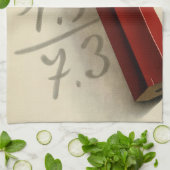 Wiskunde Vergelijking met Rood Potlood, Business Theedoek (Gevouwen)