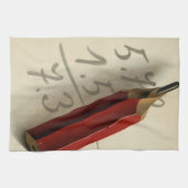 Wiskunde Vergelijking met Rood Potlood, Business Theedoek (Horizontaal)