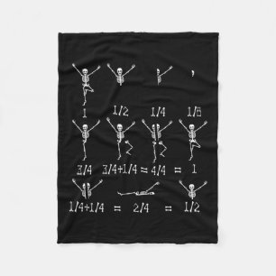 Wiskunde Vergelijking van leraar Skeleton Wiskunde Fleece Deken