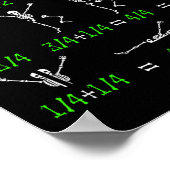 Wiskunde Vergelijking van leraar Skeleton Wiskunde Poster (Hoek)