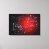 Wiskunde vergelijkingen canvas afdruk (Voorkant)