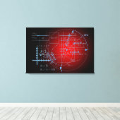 Wiskunde vergelijkingen canvas afdruk (Insitu (Houten vloer))