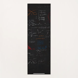 Wiskunde Vergelijkingen Chalkboard Yoga Mat