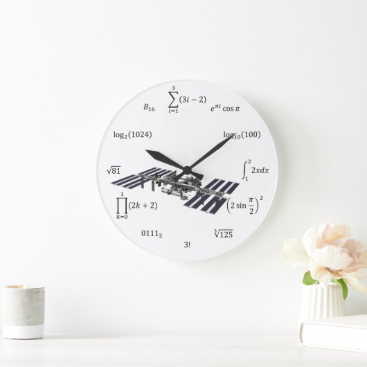 Wiskunde vergelijkingen en aantekeningen grote klok (Huis)