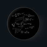 wiskunde vergelijkingen en formules, calculus, alg ronde button 5,7 cm<br><div class="desc">de meeste vergelijkingen en formules hadden betrekking op wiskunde ,  rekenkunde ,  algebra ,  kansrekening en andere ,  voor alle liefhebbers van wiskunde .</div>