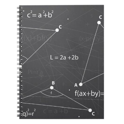 Wiskunde vergelijkingen notitieboek (Voorkant)