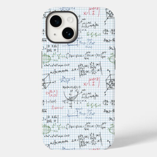 Wiskunde-vergelijkingspatroon Case-Mate iPhone Case (Achterkant)