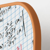 Wiskunde-vergelijkingspatroon Pickleball Paddle (Links Detail)