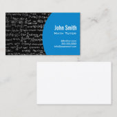 Wiskunde vergelijkt Wiskunde Tutor Modern Blue Visitekaartje (Voorkant / Achterkant)