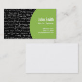 Wiskunde Vergelijkt Wiskunde Tutor Visitekaartje (Voorkant / Achterkant)