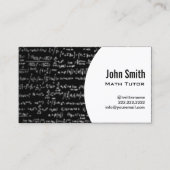 Wiskunde Vergelijkt Wiskunde Visitekaartje (Voorkant)