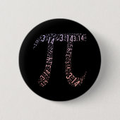 Wiskunde Verloop Pi-symbool | Fijne i-dag Ronde Button 5,7 Cm (Voorkant)