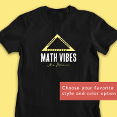 Wiskunde Vibes Gepersonaliseerde Leraar T-shirt