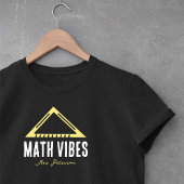 Wiskunde Vibes Gepersonaliseerde Leraar T-shirt