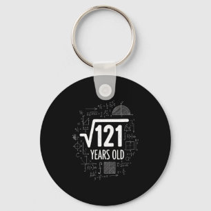 Wiskunde Vierkantswortel 121 Jaar Oud, Grappige Wi Sleutelhanger