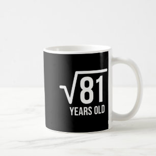 Wiskunde Vierkantswortel Verjaardag 81 Jaar Oud  Koffiemok