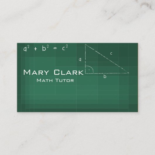Wiskunde Visitekaartje (Voorkant)