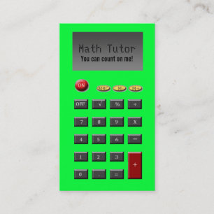 Wiskunde Visitekaartjes