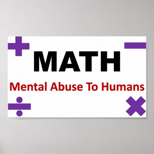 Wiskunde volledig poster (Voorkant)