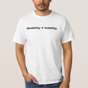 Wiskunde voor gehandicapten t-shirt