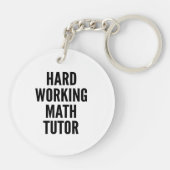 Wiskunde voor hard werken sleutelhanger (Achterkant)