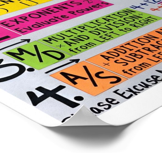 Wiskunde voor het Poster van het afbeelding op de (Hoek)