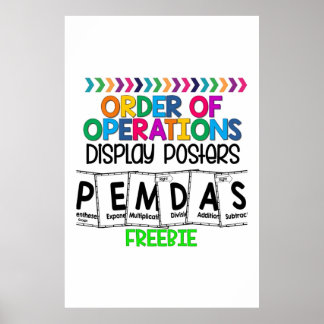 Wiskunde voor high-school display Poster