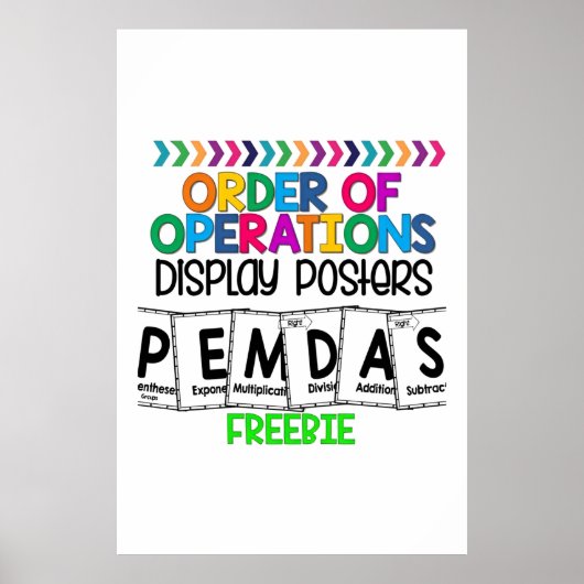 Wiskunde voor high-school display Poster (Voorkant)