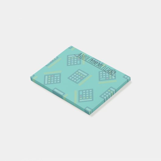 Wiskunde voor persoonlijke rekenmachines post-it® notes (Schuin)