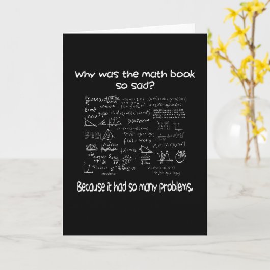 Wiskunde Wat is uw probleem? Kaart (Gele Bloem)