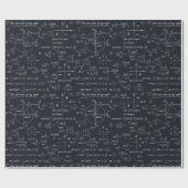 Wiskunde wetenschapper cadeaupapier (Vlak)