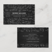 Wiskunde Wetenschapsleraar Onderwijsgeefster Tutor Visitekaartje (Voorkant / Achterkant)