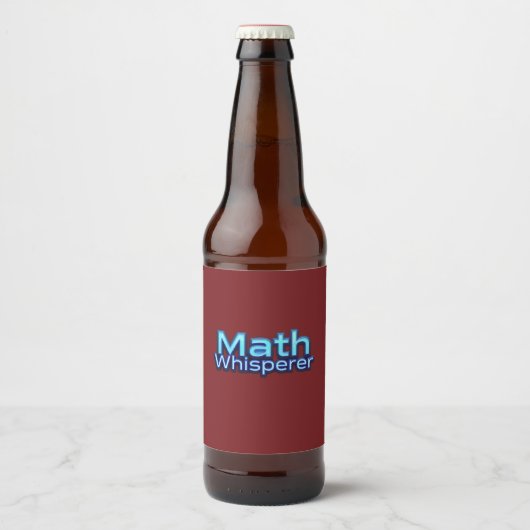 Wiskunde Whispere Bier Etiket (Voorkant)