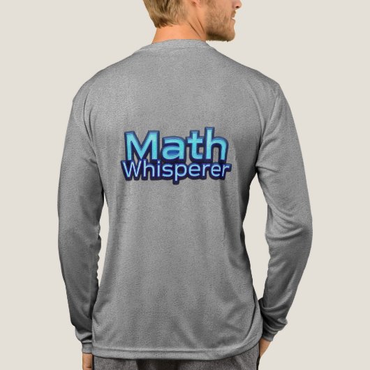 Wiskunde Whispere Tri-Blend Shirt (Achterkant volledig)