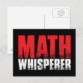 Wiskunde Whisperer-Briefkaarten Briefkaart (Voorkant / Achterkant)