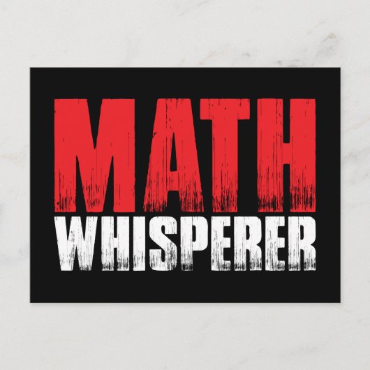 Wiskunde Whisperer-Briefkaarten Briefkaart (Voorkant)