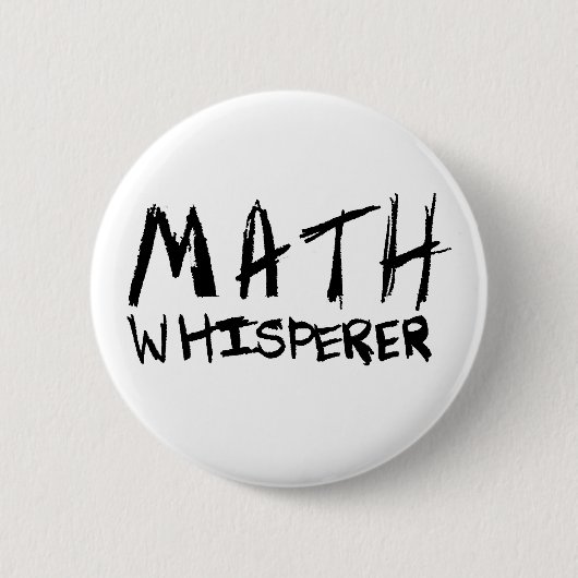 Wiskunde Whisperer Button (Voorkant)