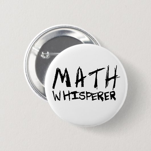Wiskunde Whisperer Button (Voorkant /achterkant)